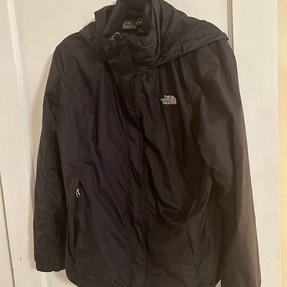 The North Face Black Rain Jacket XL